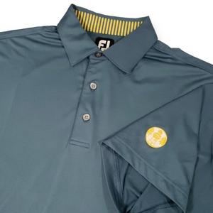 FootJoy Mens Large Fernandina Beach Golf Club Athletic Short Sleeve Polo Florida